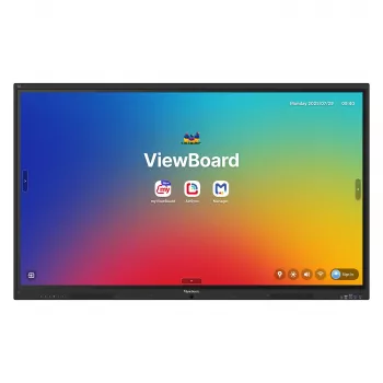 ViewBoard 41 serijos jutiklinis ekranas 65INCH UHD, Android 16 EDLA, IR 450 nitų, 2x20 W + žemų dažnių garsiakalbis 15 W + 8 mikrofonų masyvas, 3 x USB-C 8/128 GB, 8 branduolių C