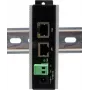 Ethernet PoE Gigabit Injector Exsys EX-6007POE-WT — 1×Gigabit RJ45, PoE, 12–24V gnybtų blokas