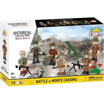 Konstruktorius Cobi Blocks Monte Cassino mūšis COBI-2063 istorinė karinė diorama