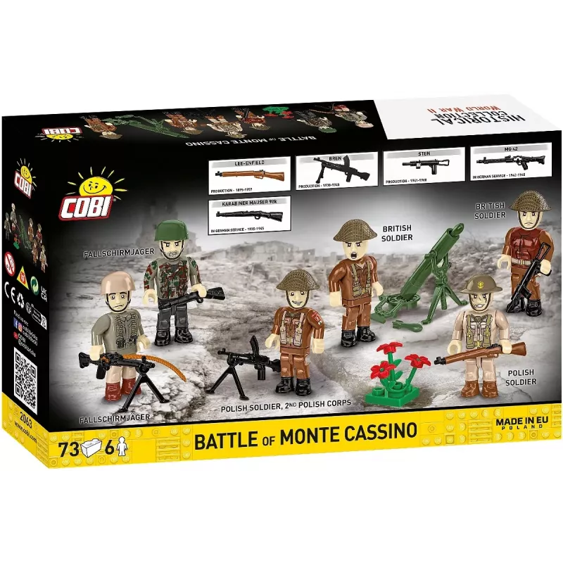 Konstruktorius Cobi Blocks Monte Cassino mūšis COBI-2063 istorinė karinė diorama
