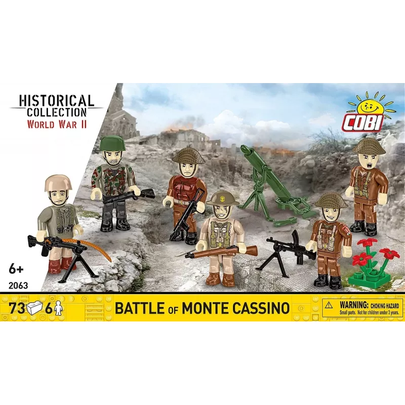 Konstruktorius Cobi Blocks Monte Cassino mūšis COBI-2063 istorinė karinė diorama