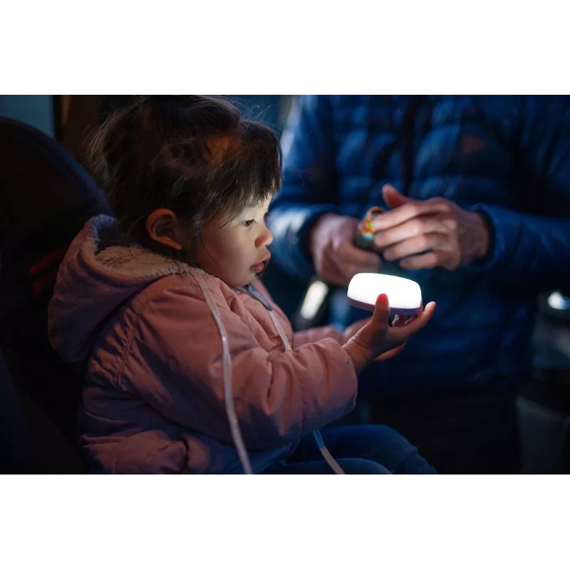 Baterijomis maitinamas stovyklavimo žibintas Ledlenser Kidcamp6 — LED RGB, 60 lm, AAA, ABS korpusas, 95 g
