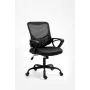 Biuro kėdė ActiveJet YK507 juoda — pasukama ergonominė darbo kėdė, audinys / PU, reguliuojamas aukštis