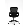 Biuro kėdė ActiveJet YK507 juoda — pasukama ergonominė darbo kėdė, audinys / PU, reguliuojamas aukštis