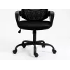 Biuro kėdė ActiveJet YK507 juoda — pasukama ergonominė darbo kėdė, audinys / PU, reguliuojamas aukštis