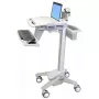 Multimedijos nešiojamojo kompiuterio vežimėlis ERGOTRON StyleView EMR SV41-6100-0 — baltas, aliuminis/plastikas, 51 cm aukščio reguliavimas, 26 kg