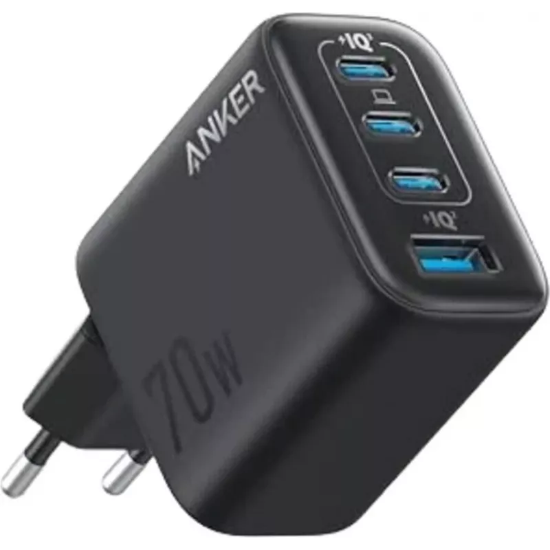 Anker Zolo Charger 70W Charger 4-Port 3x USB-C 1x USB-A GaN Juoda