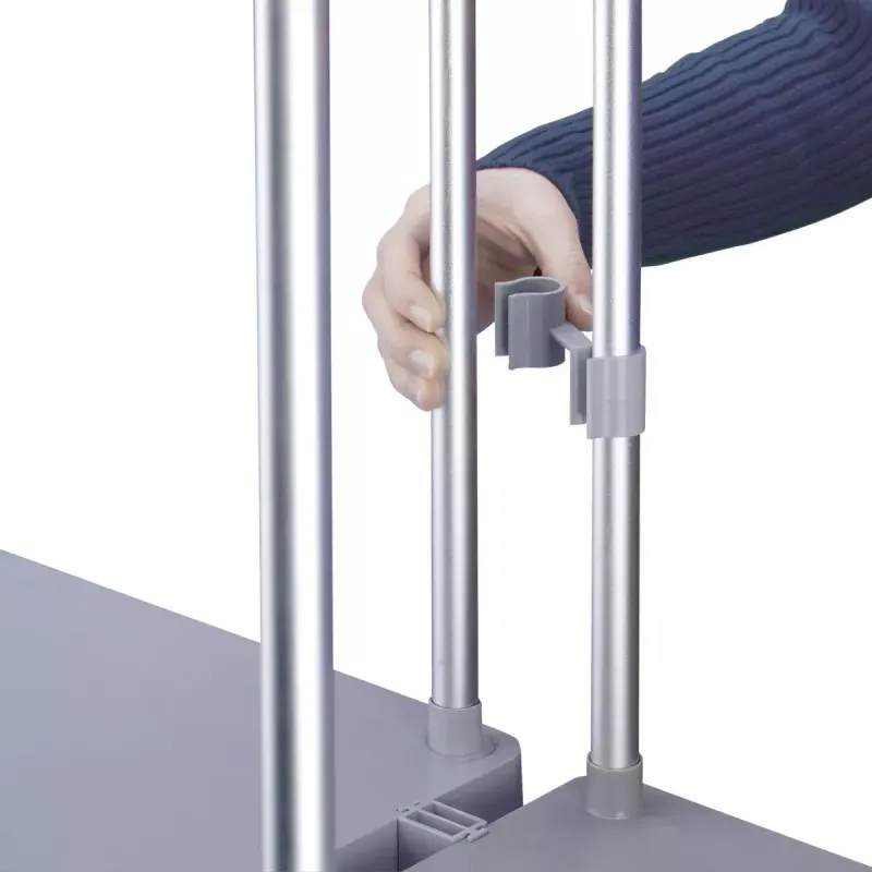 Laisvai stovintis šiukšlių maišų laikiklis Hailo ProfiLine MSS XXXL — Patalpoms, Aliuminis/Metalas/Plastikas, 430×450×970 mm