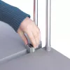 Laisvai stovintis šiukšlių maišų laikiklis Hailo ProfiLine MSS XXXL — Patalpoms, Aliuminis/Metalas/Plastikas, 430×450×970 mm