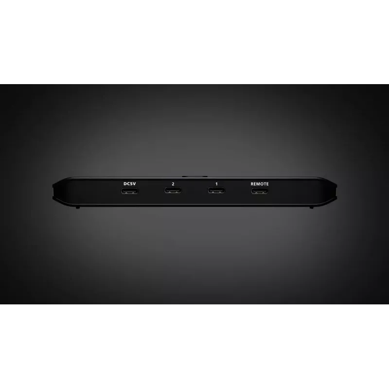 USB 3.2 Gen1 2x4 dalijimosi jungiklis ATEN US5324 su A ir C šeimininko prievadais ir 4 įrenginių prievadais