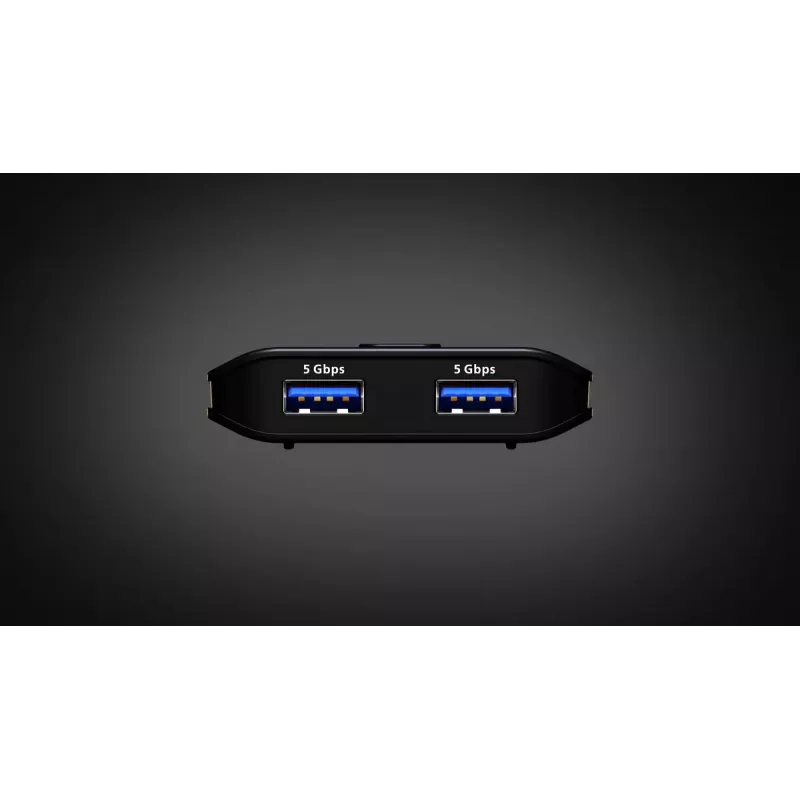 USB 3.2 Gen 1 2x2 dalijimosi jungiklis ATEN US4322 — 2 kompiuteriai / 2 įrenginiai, Type-A
