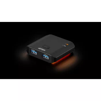 USB 3.2 Gen 1 2x2 dalijimosi jungiklis ATEN US4322 — 2 kompiuteriai / 2 įrenginiai, Type-A