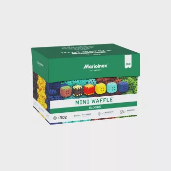 Konstrukciniai blokeliai Marioinex Mini Waffle 302 vnt. — sudedamasis blokelių komplektas