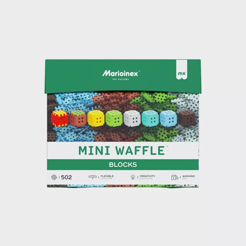 Konstruktorius Marioinex Klocki Waffle Mini kaladėlės — 502 vnt.