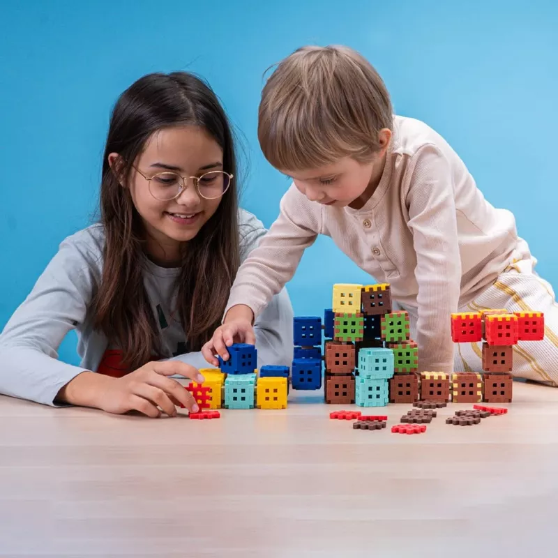 Konstruktorius Marioinex Klocki Waffle Mini kaladėlės — 502 vnt.