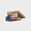 Konstrukciniai blokeliai Marioinex Mini Waffle 406 vnt. — statybos rinkinys kūrybiniam žaidimui