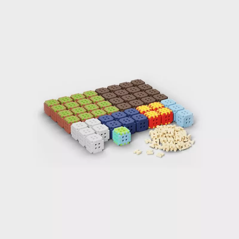 Konstrukciniai blokeliai Marioinex Mini Waffle 406 vnt. — statybos rinkinys kūrybiniam žaidimui