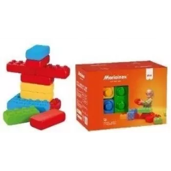 Marioinex kaladėlės, modelis 908495 — 12 elementų plytelių stiliaus rinkinys