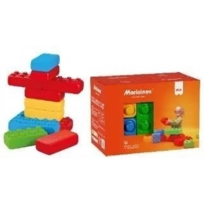 Marioinex kaladėlės, modelis 908495 — 12 elementų plytelių stiliaus rinkinys