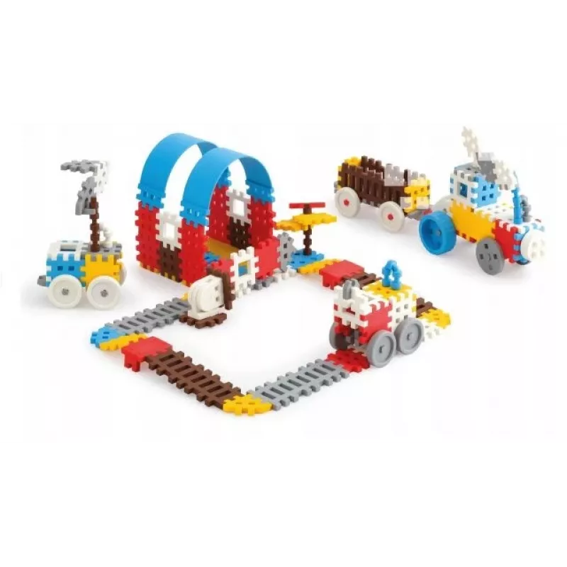 Statybiniai blokeliai Marioinex Mini Waffle Set 2 — 140 vnt., sujungiami konstrukciniai žaislai