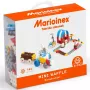 Konstravimo blokeliai Marioinex Mini Waffle rinkinys 3 — 140 dalių, maži tarpusavyje jungiami kaladėlės