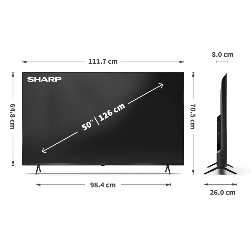 LED televizorius 50 colių 50GK4445E