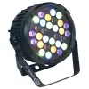 LIGHT4ME Juoda PAR 30x3W RGBA-UV LED prožektorius