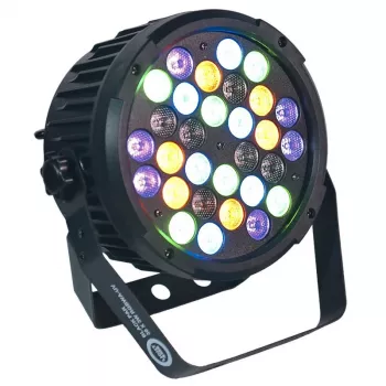 LIGHT4ME Juoda PAR 30x3W RGBA-UV LED prožektorius