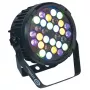 LIGHT4ME Juoda PAR 30x3W RGBA-UV LED prožektorius