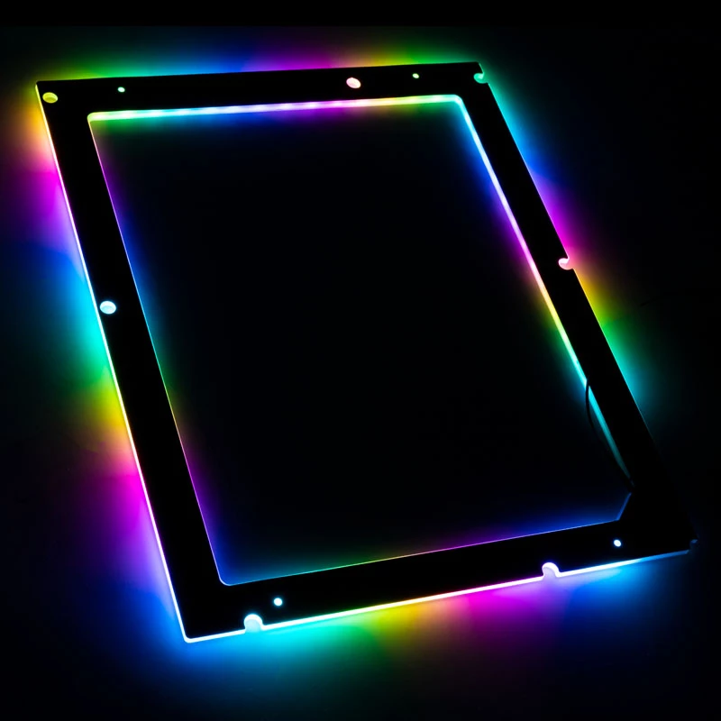 Lamptron ATX pagrindinės plokštės ARGB LED rėmelis - juodas