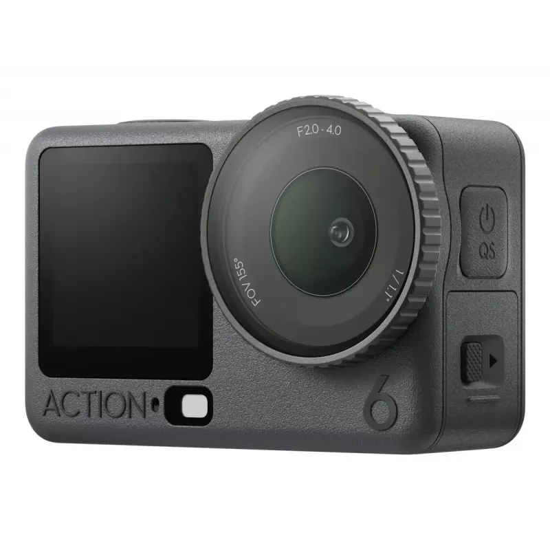 Veiksmo kamera DJI Osmo Action 6 Adventure Combo — 38 MP, 4K Ultra HD, 1/1,1 colio CMOS, 155° matymo laukas, 2x skaitmeninis priartinimas