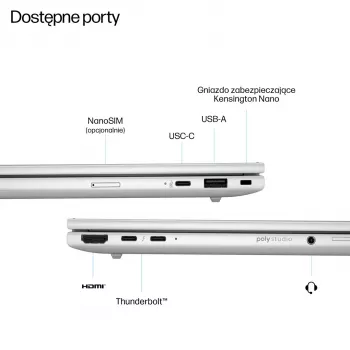 Nešiojamas kompiuteris HP EliteBook 8 G1i — 16 colių Ultra, Intel 5 225U, 16 GB RAM, 512 GB SSD, Windows 11 Pro
