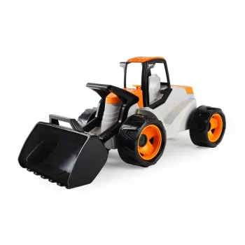 Žaislinė žemės kasimo mašina Lena Giga Trucks modelis 02147 — 67 cm, atvira dėžutė