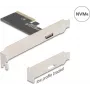 DELOCK PCI Express x4 į 1x išorinė OCuLink (SFF-8612) adapterio kortelė, žemo profilio