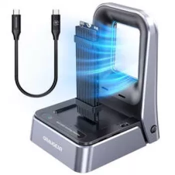 Doko stotelė GrauGear G-M2DK2-20G M.2 NVMe ir M.2 NGFF (SATA) SSD diskams, USB 3.2