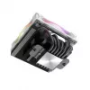 CPU aušintuvas Akasa SOHO H6L RGB white — žemo profilio radiatorius su RGB ventiliatoriumi, suderinamas su mini-ITX kompaktiškomis sistemomis