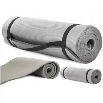 Extralink | Pratimo kilimėlis | fitneso pilkas jogos ir aerobikos 180x60cm