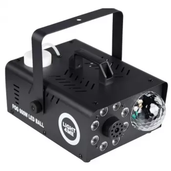 LIGHT4ME FOG 600W LED BALL - Dūmų / rūko mašinos dūmų apšvietimo efektas / disko kamuolys, belaidis nuotolinio valdymo pultelis