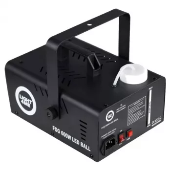 LIGHT4ME FOG 600W LED BALL - Dūmų / rūko mašinos dūmų apšvietimo efektas / disko kamuolys, belaidis nuotolinio valdymo pultelis