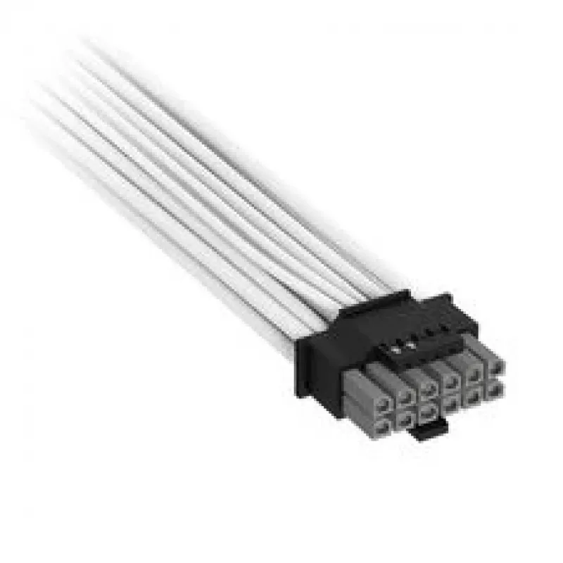 “Corsair premium pintas” 2x 8 kontaktų į 12V-2x6 kabelis, skirtas 4 tipo maitinimo šaltiniui – baltas