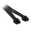 Corsair premium pintas 2x 8-Pin į 12V-2x6 kabelis, skirtas Type-5 maitinimo šaltiniui - juodas