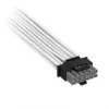 Corsair premium pintas 12V-2x6 į 12V-2x6 kabelis, universalus - baltas