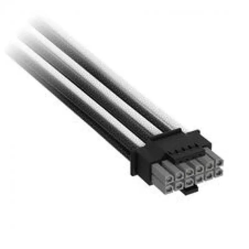 Corsair premium pintas 12V-2x6 to 2x 6+2-Pin-PCIe kabelis, Universal - juoda/Balta