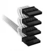 Corsair premium pintas 4x SATA-Power kabelis, Type-5 maitinimo šaltiniui - White