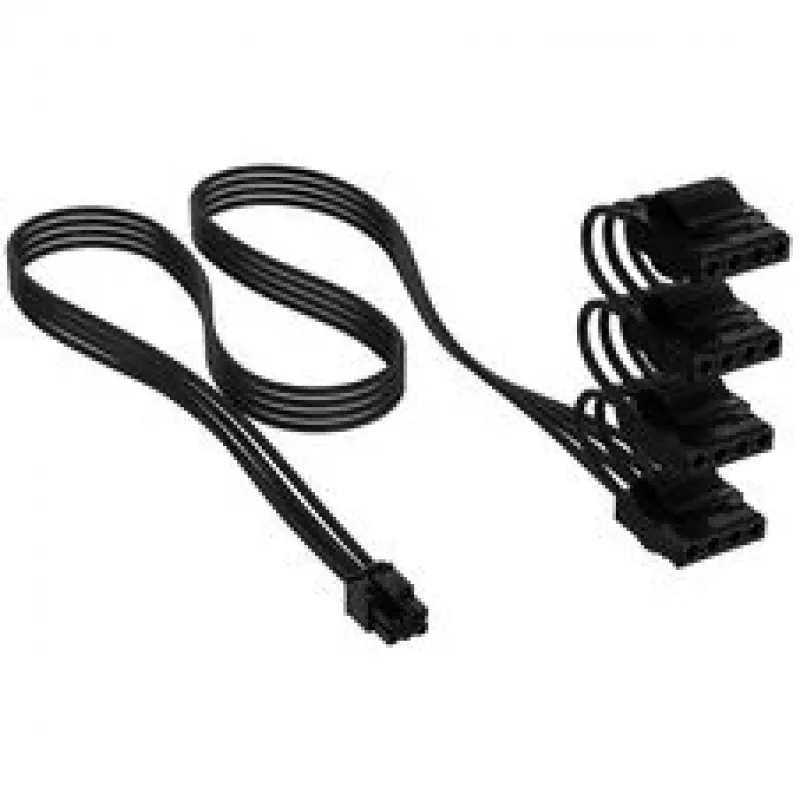 Corsair premium pintas 4x 4-Pin-Molex-Cable, Type-5 maitinimo šaltiniui - Juoda