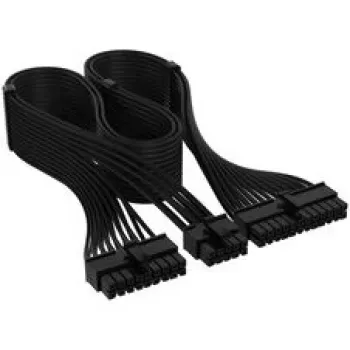 Corsair kabelis, Type 4, ATX pagrindinės plokštės maitinimo jungtis, 24 kontaktų, 610 mm, atskirai aptrauktas – juodas