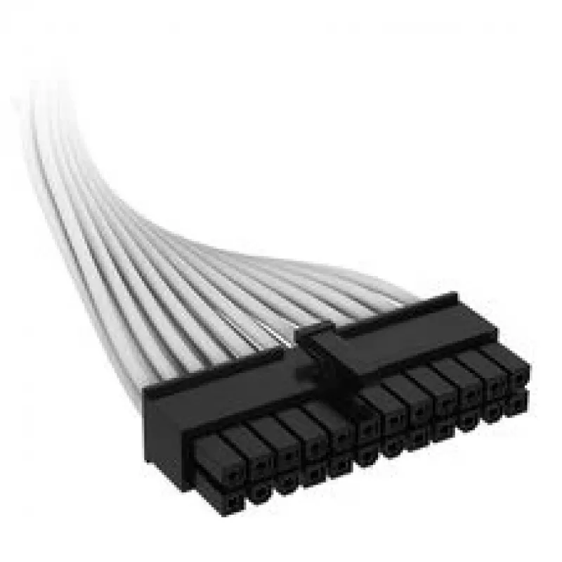 Corsair kabelis, Type 4, ATX pagrindinės plokštės maitinimo jungtis, 24 kontaktų, 610 mm, individualiai aptrauktas - Balta