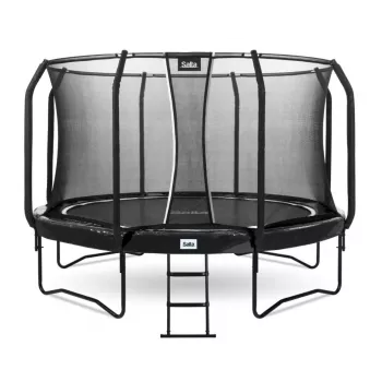 Tramplinas Salta First Class apvalus 366 cm, fitneso tramplinas, juodas, modelis 5373A