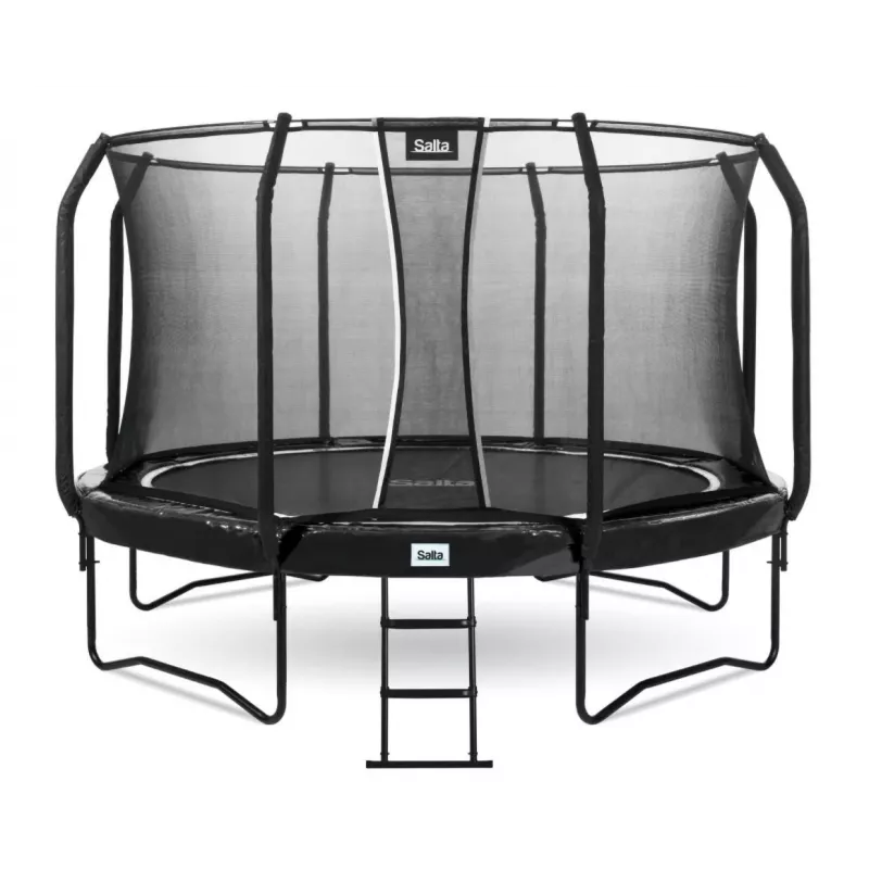 Tramplinas Salta First Class apvalus 366 cm, fitneso tramplinas, juodas, modelis 5373A