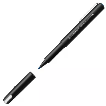 Fineliner rašiklis Stabilo dr!ver Medium (0,8 mm) — Mėlynas rašalas, juodas korpusas
